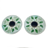Green Nature Leaves Glass Eyes