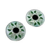 Green Nature Leaves Glass Eyes