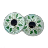 Green Nature Leaves Glass Eyes