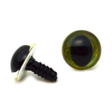 16mm Pale Green Cat Plastic Safety Eyes