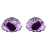 High Domed Light Purple Cat or Dragon Glass Eyes