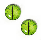 Lime Green Dragon Glass Eyes