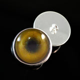 Sew On Buttons Lion Glass Eyes