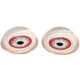 High Domed Manic Clown Glass Eyes