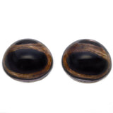 High Domed Medium Deer with Sclera White Band Glass Eyes