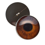 Sew On Buttons Medium Brown Human Glass Eyes