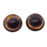 High Domed Medium Brown Dog Glass Eyes