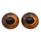 High Domed Medium Brown Human Glass Eyes
