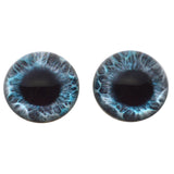 High Domed Mint Blue Mermaid Glass Eyes