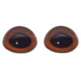 High Domed Brown Monkey Glass Eyes