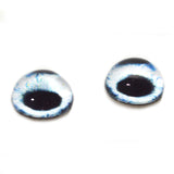 High Domed Pale Blue Mysterious Mermaid Glass Eyes