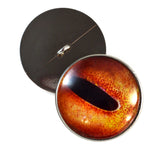 Sew On Buttons Orange Octopus Glass Eyes