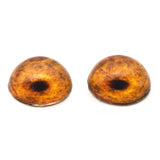High Domed Orange Tiger Glass Eyes