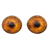 High Domed Orange Tiger Glass Eyes