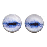 High Domed Pale Blue Contracted Goat Glass Eyes