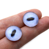 Pale Blue Realistic Cat Animal Glass Eyes