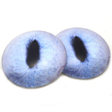 Pale Blue Realistic Cat Animal Glass Eyes