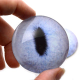 Pale Blue Realistic Cat Animal Glass Eyes