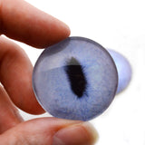 Pale Blue Realistic Cat Animal Glass Eyes