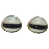 High Domed Realistic Pale Goat Animal Glass Eyes