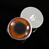 Sew On Buttons Red Parrot Glass Eyes