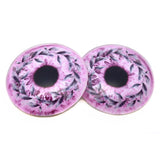 Pink Autumn Wreath Glass Eyes