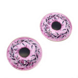 Pink Autumn Wreath Glass Eyes