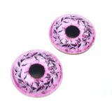 Pink Autumn Wreath Glass Eyes