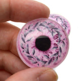 Pink Autumn Wreath Glass Eyes