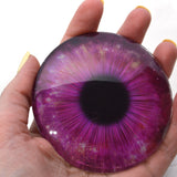 Large Magenta Pink Galaxy Glass Eyes