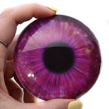 Giant Magenta Pink Galaxy Glass Eyes