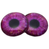 Magenta Pink Galaxy Glass Eyes