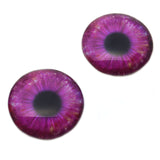 Magenta Pink Galaxy Glass Eyes