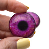 30mm Magenta Pink Galaxy Glass Eyes
