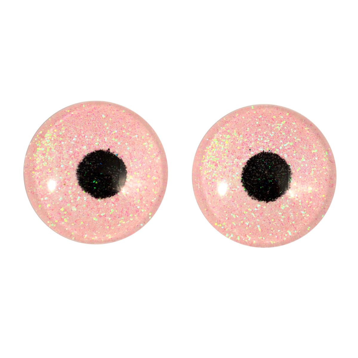 Pink Glitter Sparkling Glass Eyes – Handmade Glass Eyes