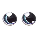 High Domed Purple and Teal Anime Glass Eyes