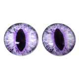 Light Purple Cat or Dragon Glass Eyes