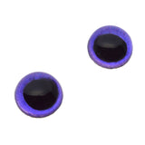 High Domed Purple Owl Glass Eyes