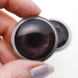 Dark Brown Raccoon Glass Eyes