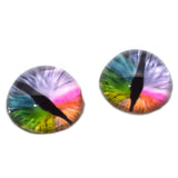 High Domed Rainbow Dragon Glass Eyes