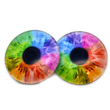 Rainbow Human Fantasy Glass Eyes