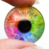 Rainbow Human Fantasy Glass Eyes
