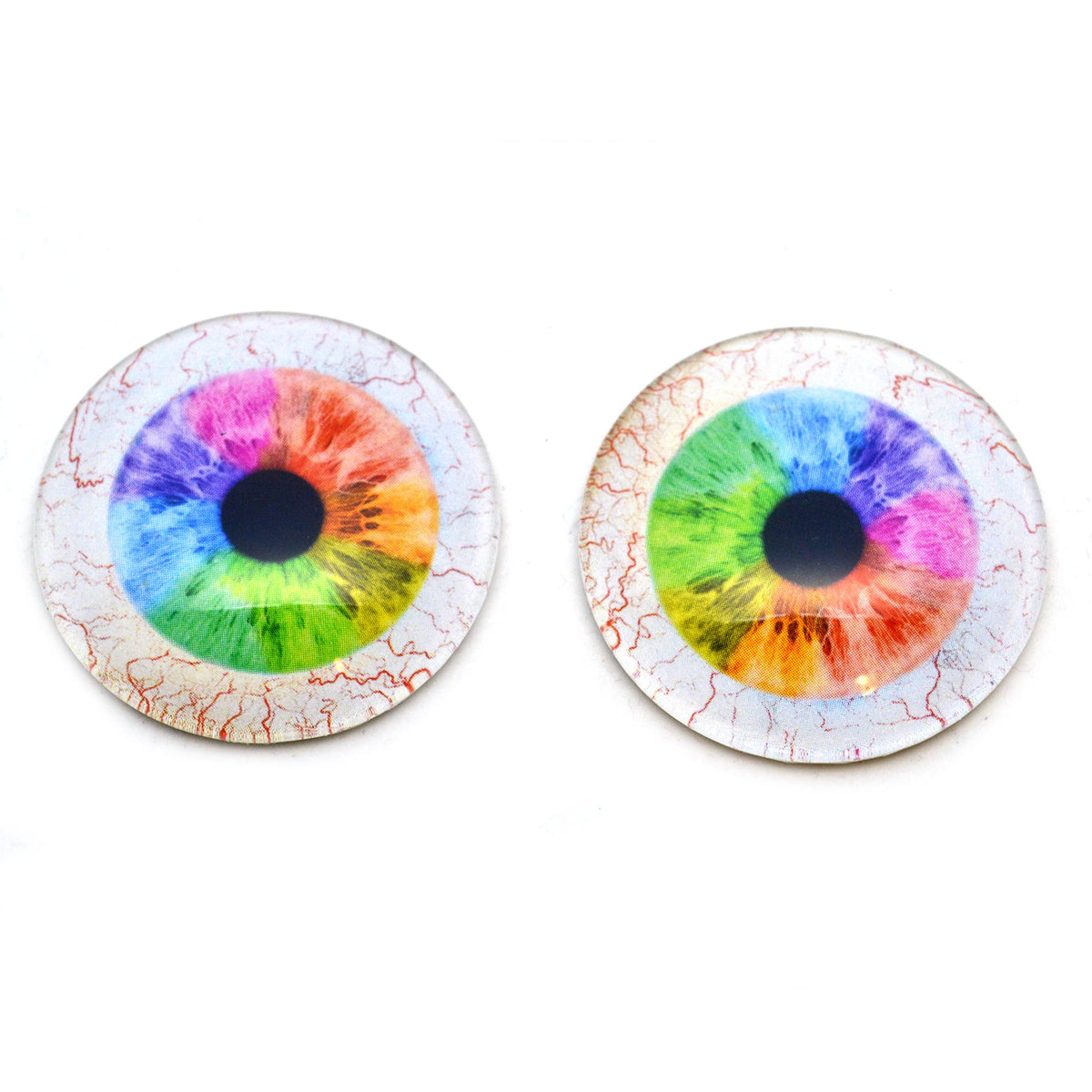 Colorful Rainbow Glass Eyes – Handmade Glass Eyes