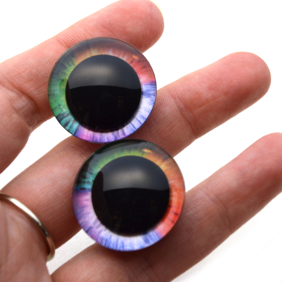 Rainbow Fantasy Plastic Safety Eyes – Handmade Glass Eyes