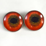 Sew On Buttons Red Bird Glass Eyes