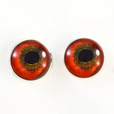 Sew On Buttons Red Bird Glass Eyes