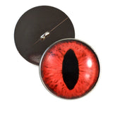 Sew On Buttons Red Cat Glass Eyes