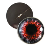 Sew On Buttons Red Demon Glass Eyes