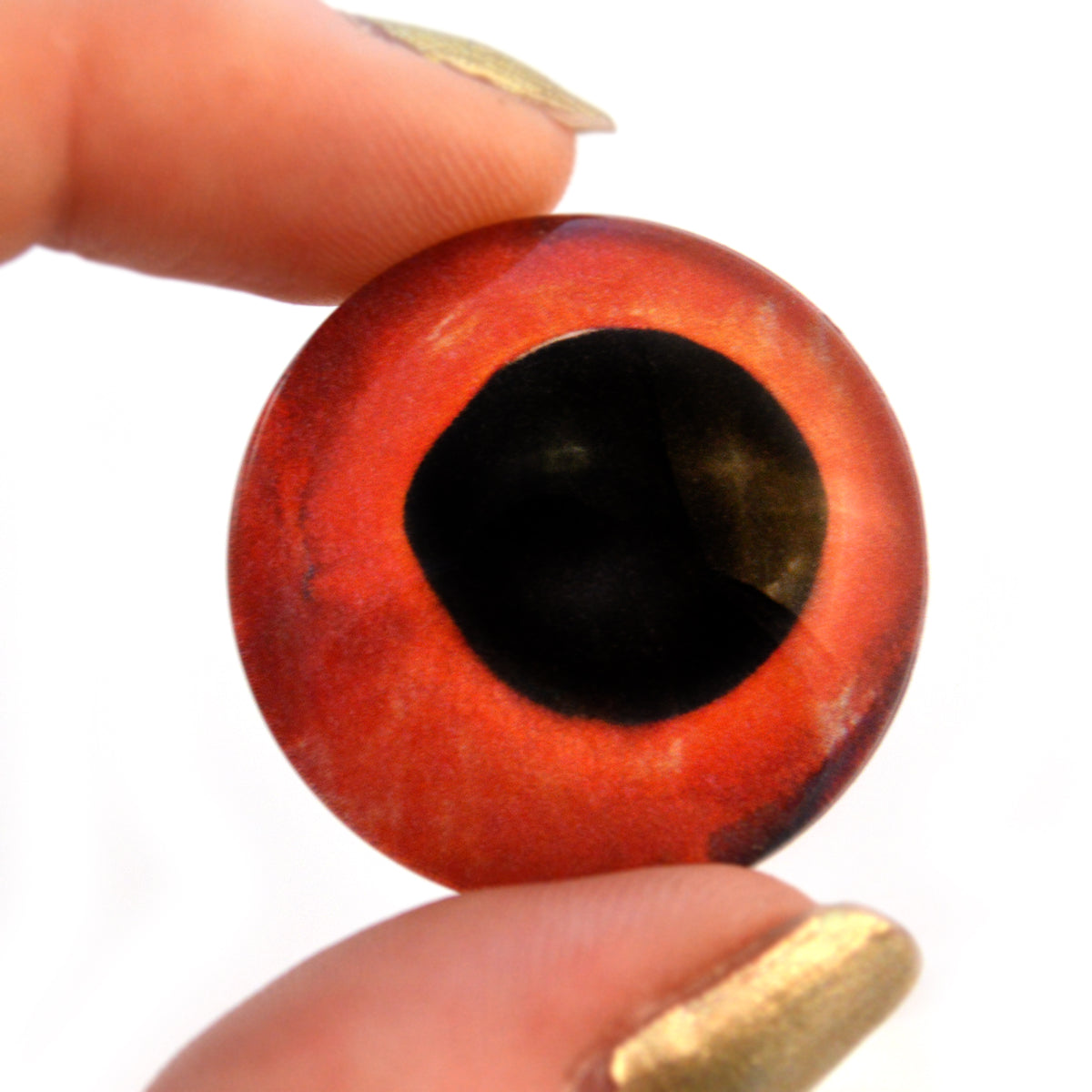 Red Glass Eyes Realistic Taxidermy Craft Doll Eyeballs 18mm