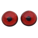 High Domed Red Loon Bird Glass Eyes